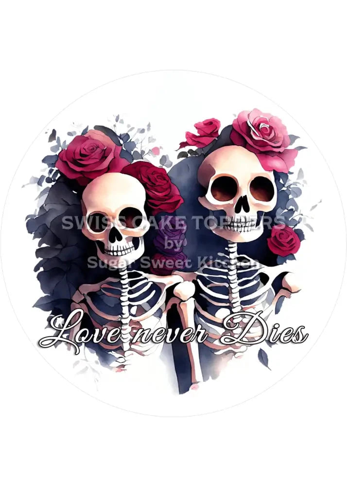 Wedding Vibes Tortenaufleger ’ewige Liebe’ - personalisierbar - Fondant- Torten- & Cupcakeaufleger Sugar Sweet Kitchen