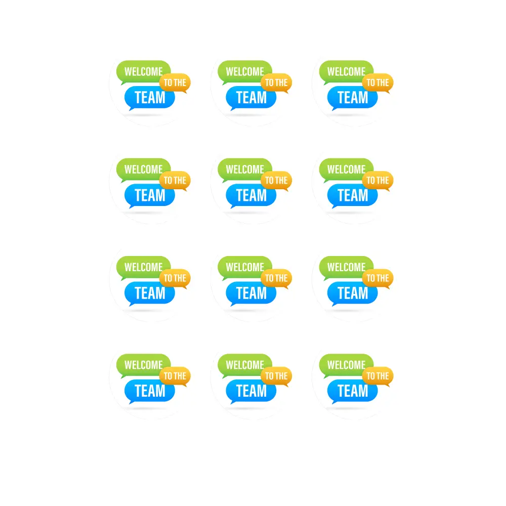 Welcome To The Team - Tortenaufleger8 - Fondant- Torten- & Cupcakeaufleger Sugar Sweet Kitchen