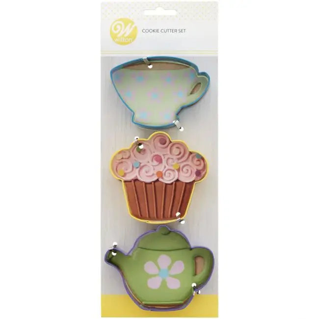 Wilton Ausstecher-Set ’Tea Time’ / 3Stk. - Keksausstecher Sugar Sweet Kitchen