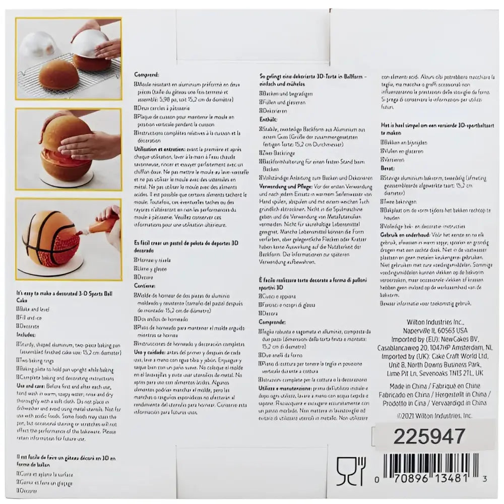 Wilton Ball-Backform - Backformen Sugar Sweet Kitchen