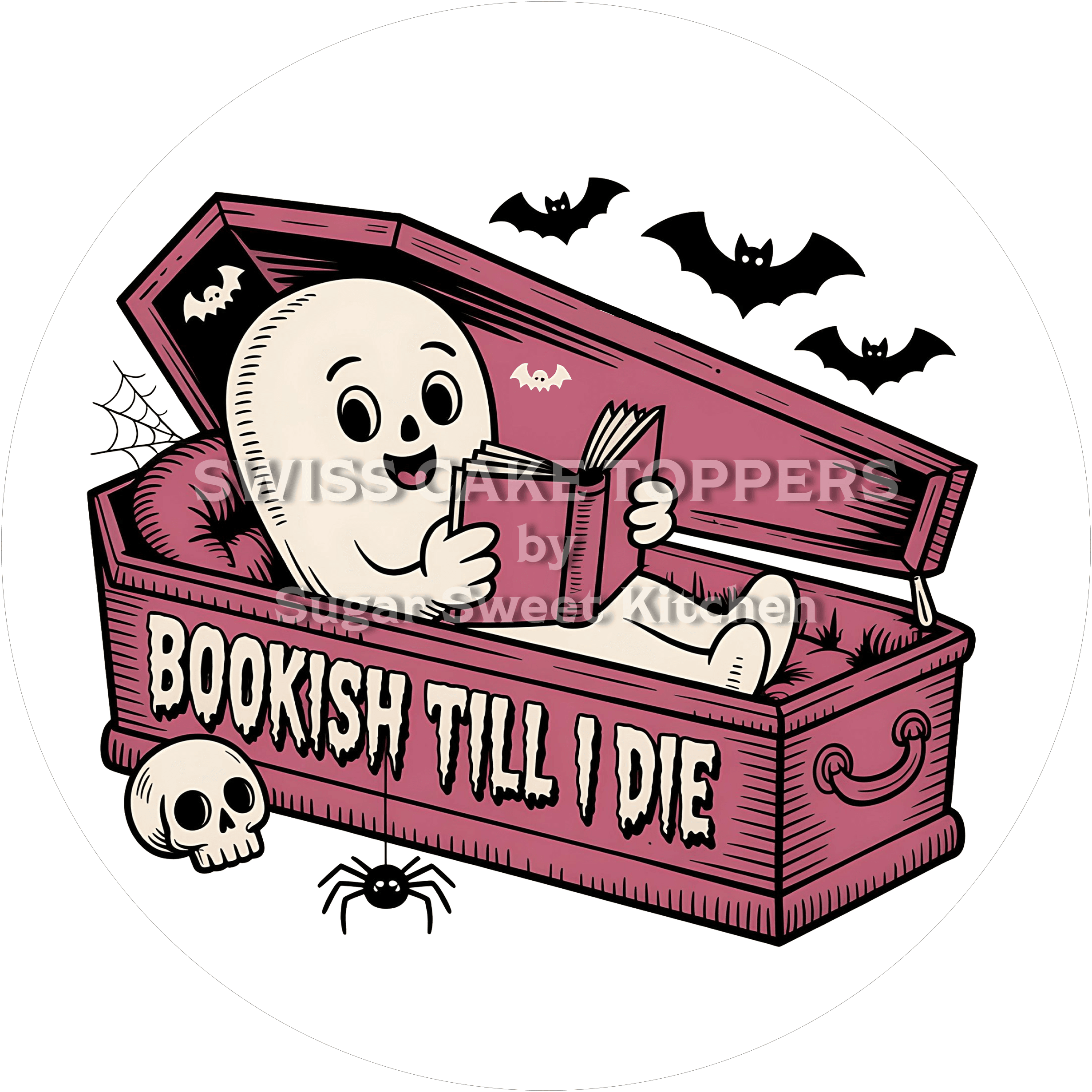 Witziger Tortenaufleger Lesen12 - personalisierbar - Fondant- Torten- & Cupcakeaufleger Sugar Sweet Kitchen