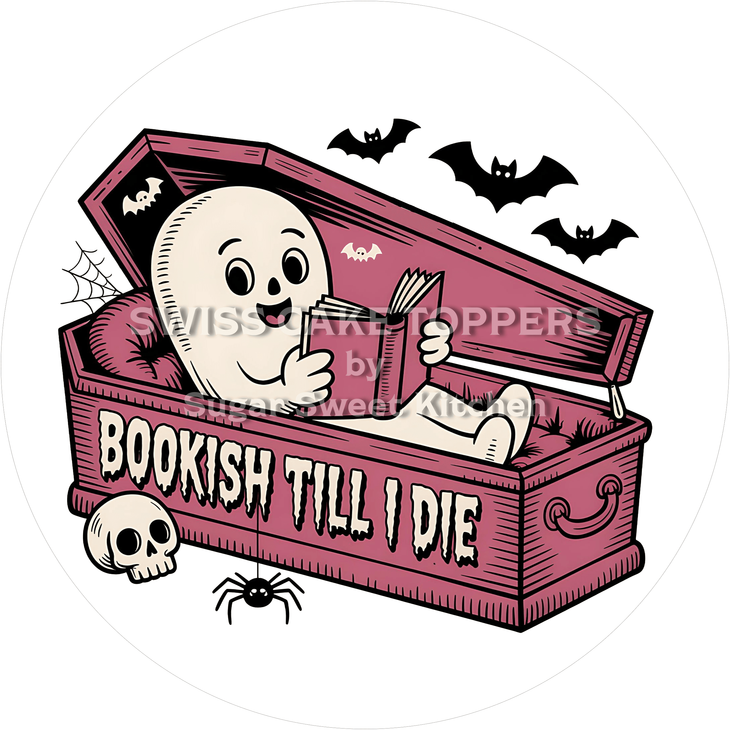 Witziger Tortenaufleger Lesen12 - personalisierbar - Fondant- Torten- & Cupcakeaufleger Sugar Sweet Kitchen