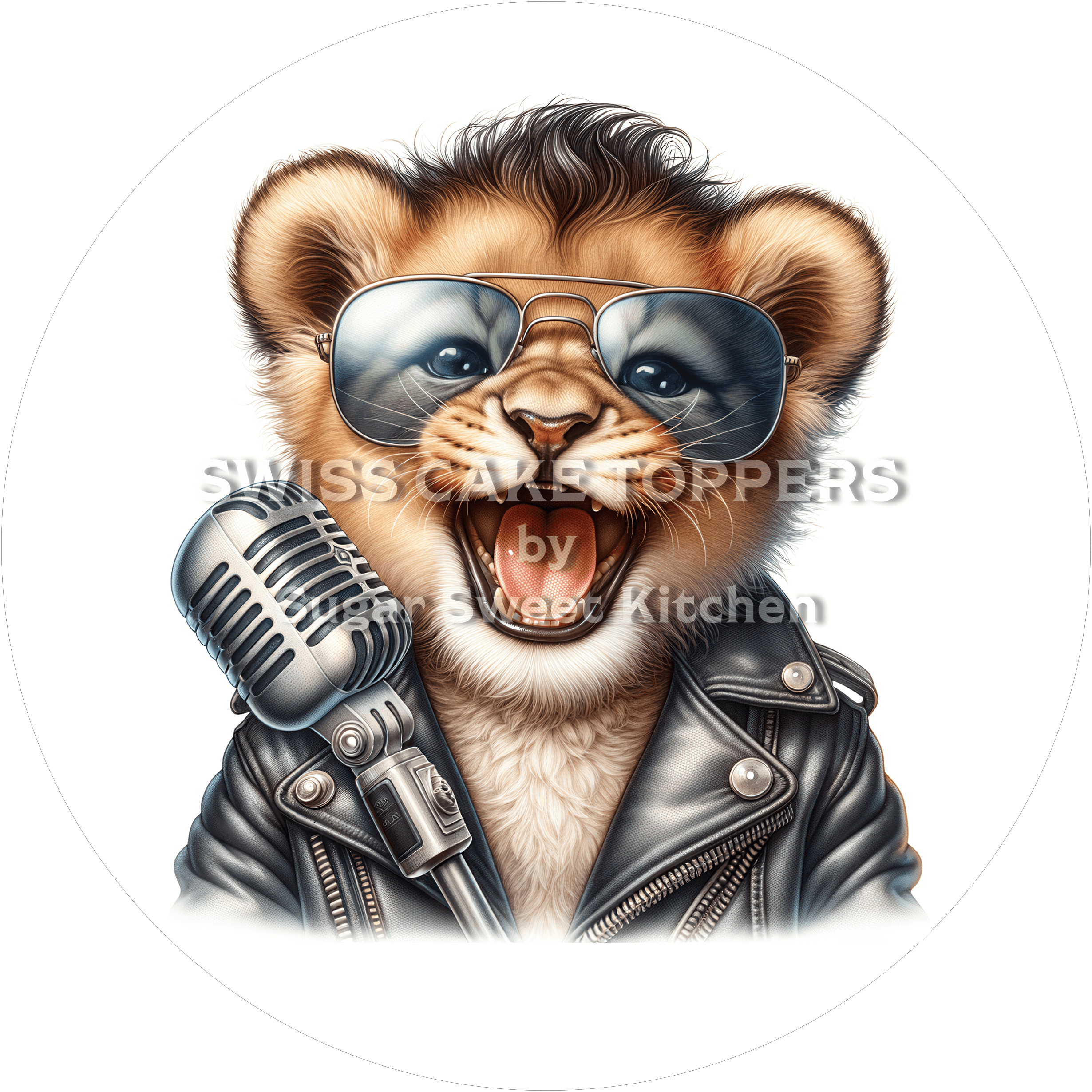 Witziger Tortenaufleger Musik21 - personalisierbar - Fondant- Torten- & Cupcakeaufleger Sugar Sweet Kitchen