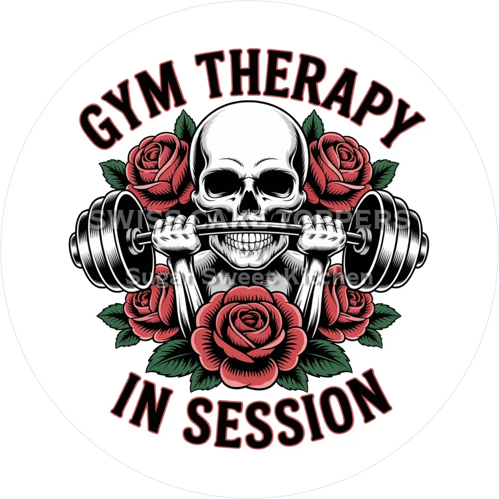 Wunderschöner Gym-Tortenauflege9 - personalisierbar - Fondant- Torten- & Cupcakeaufleger Sugar Sweet Kitchen