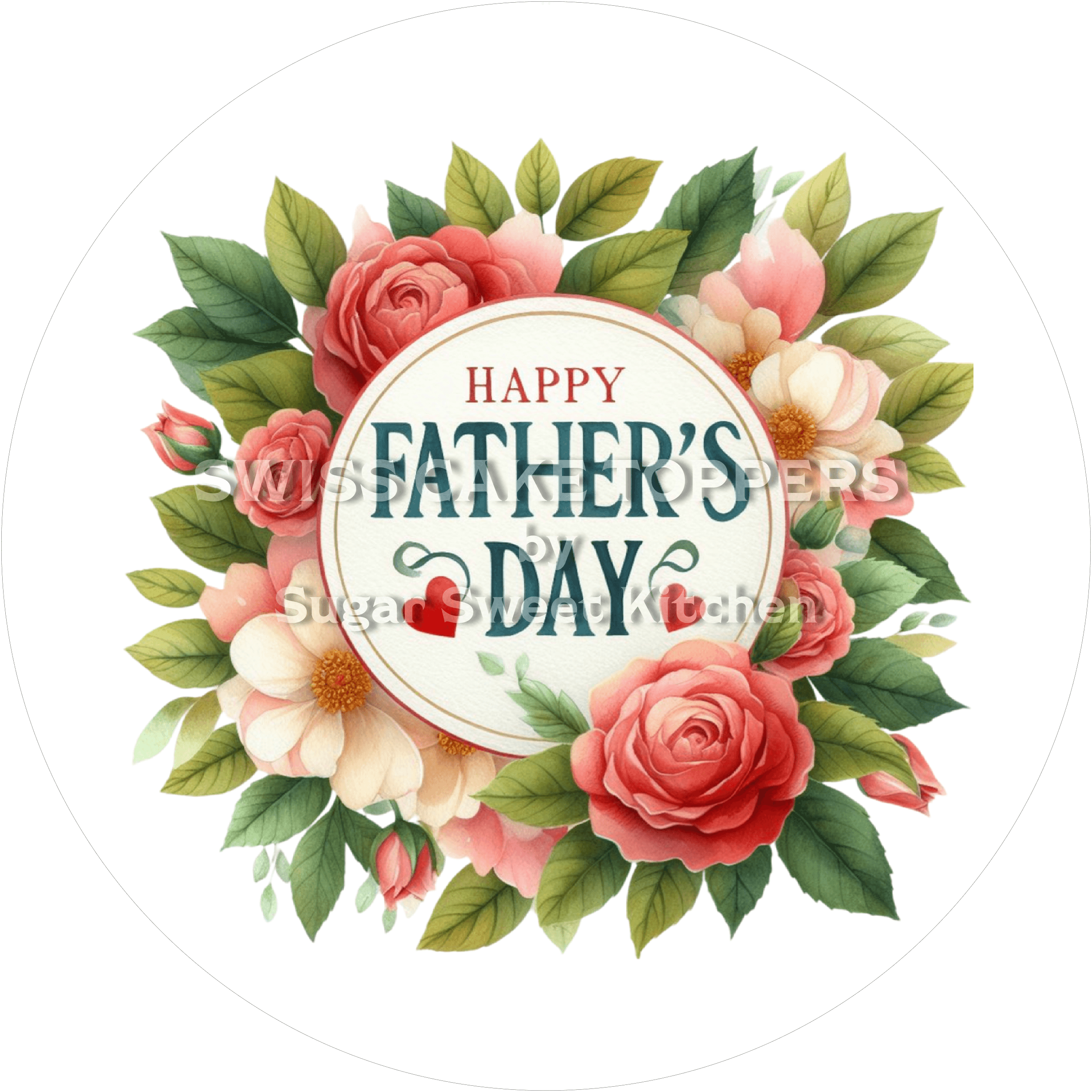 Wundervoller Tortenaufleger zum Vatertag9 - personalisierbar - Fondant- Torten- & Cupcakeaufleger Sugar Sweet Kitchen