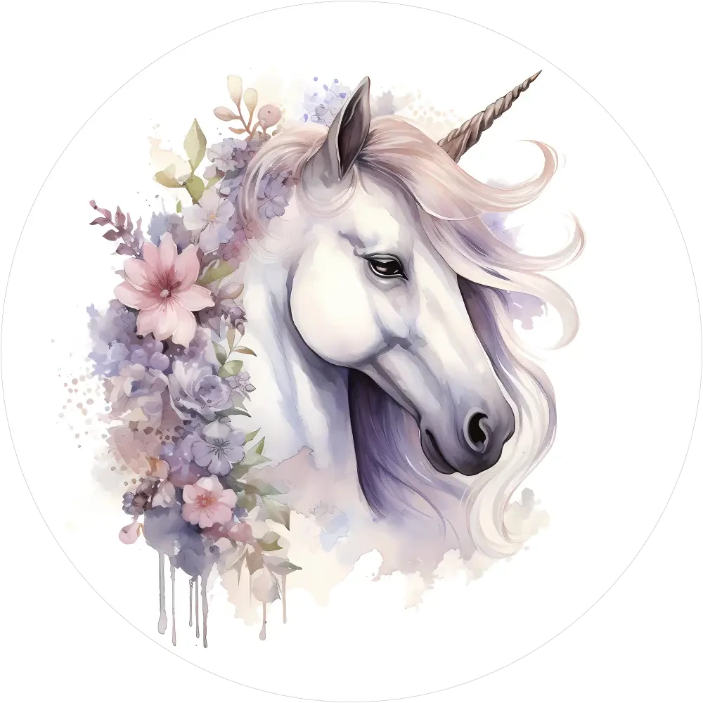 Zauberhafter Einhorn-Tortenaufleger9 - personalisierbar - Fondant- Torten- & Cupcakeaufleger Sugar Sweet Kitchen