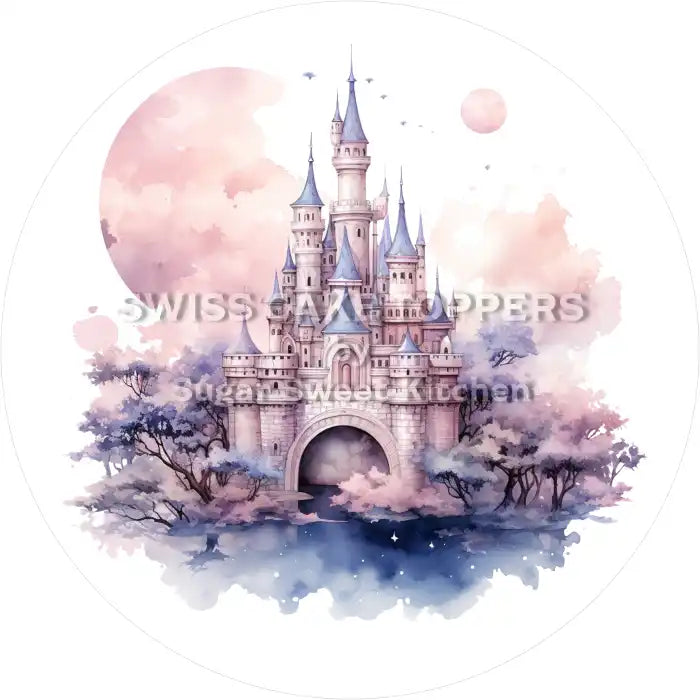 Zauberhafter Fantasy-Tortenaufleger2- personalisierbar - Fondant- Torten- & Cupcakeaufleger Sugar Sweet Kitchen