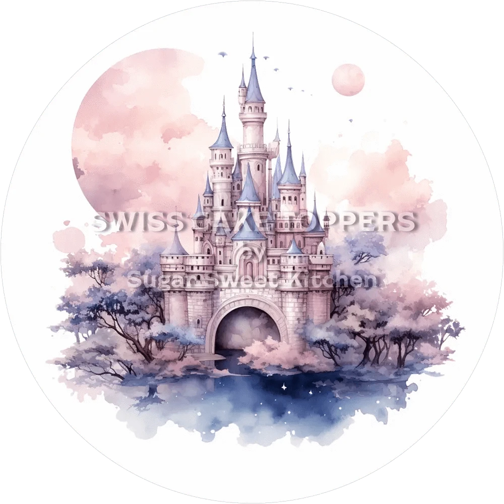 Zauberhafter Fantasy-Tortenaufleger2- personalisierbar - Fondant- Torten- & Cupcakeaufleger Sugar Sweet Kitchen