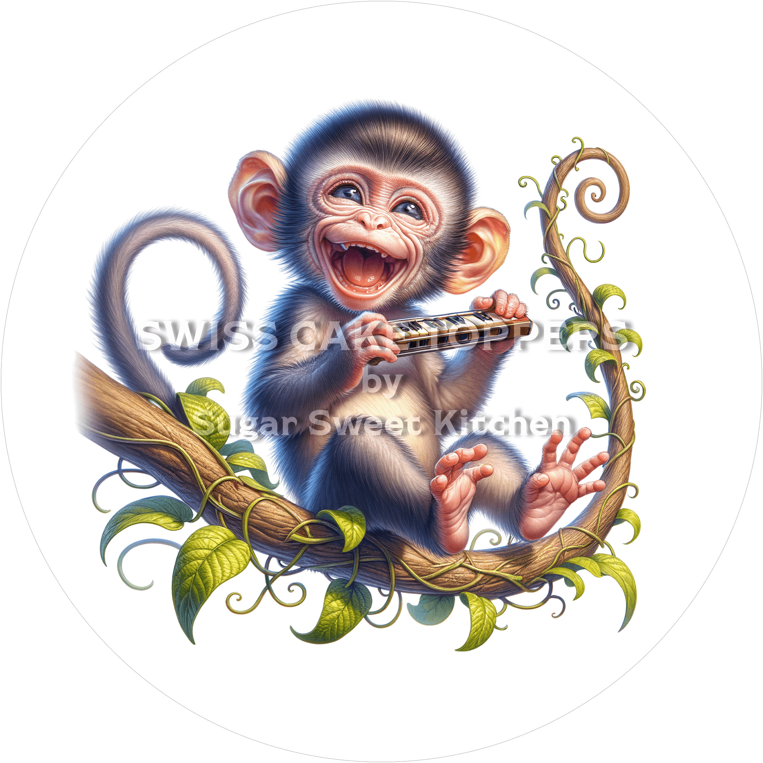 Zauberhafter Tortenaufleger Musik27 - personalisierbar - Fondant- Torten- & Cupcakeaufleger Sugar Sweet Kitchen