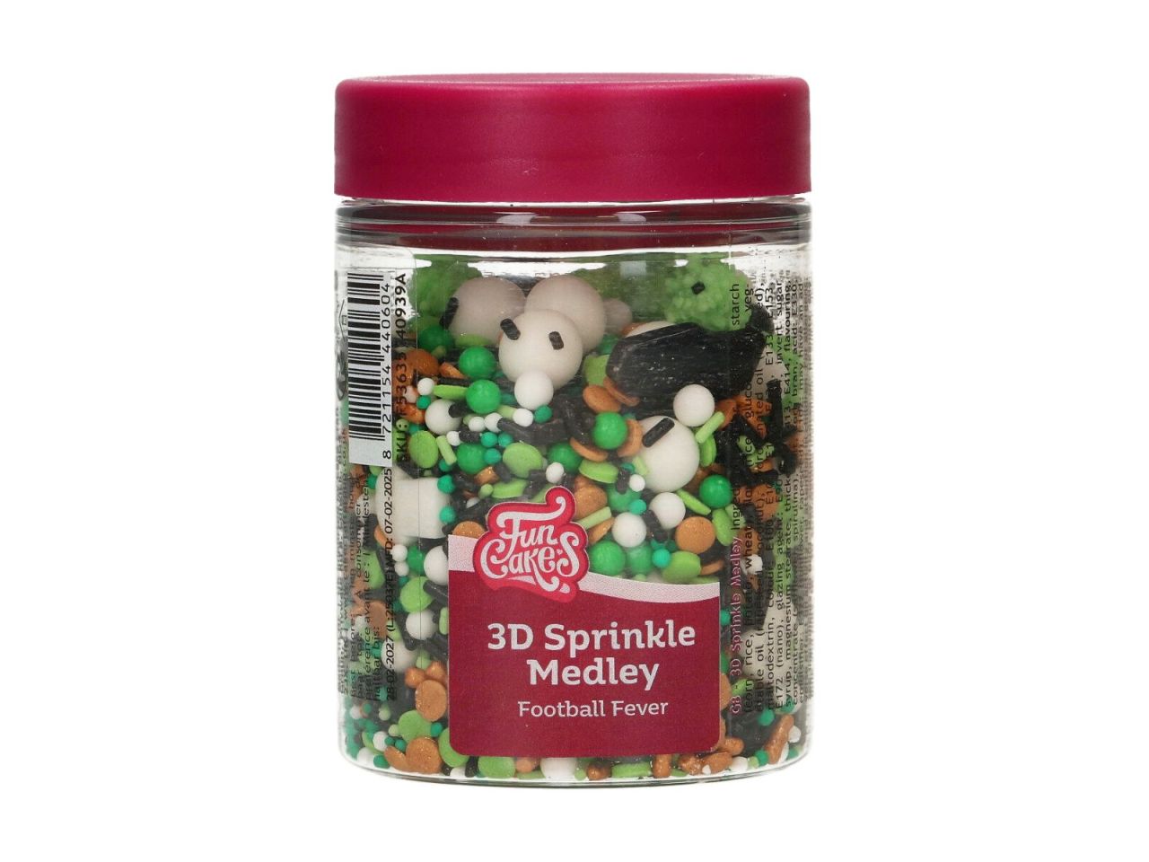 Zuckerstreusel Mix 3D Fussball FC / 70g - Zuckerdekorationen Sugar Sweet Kitchen