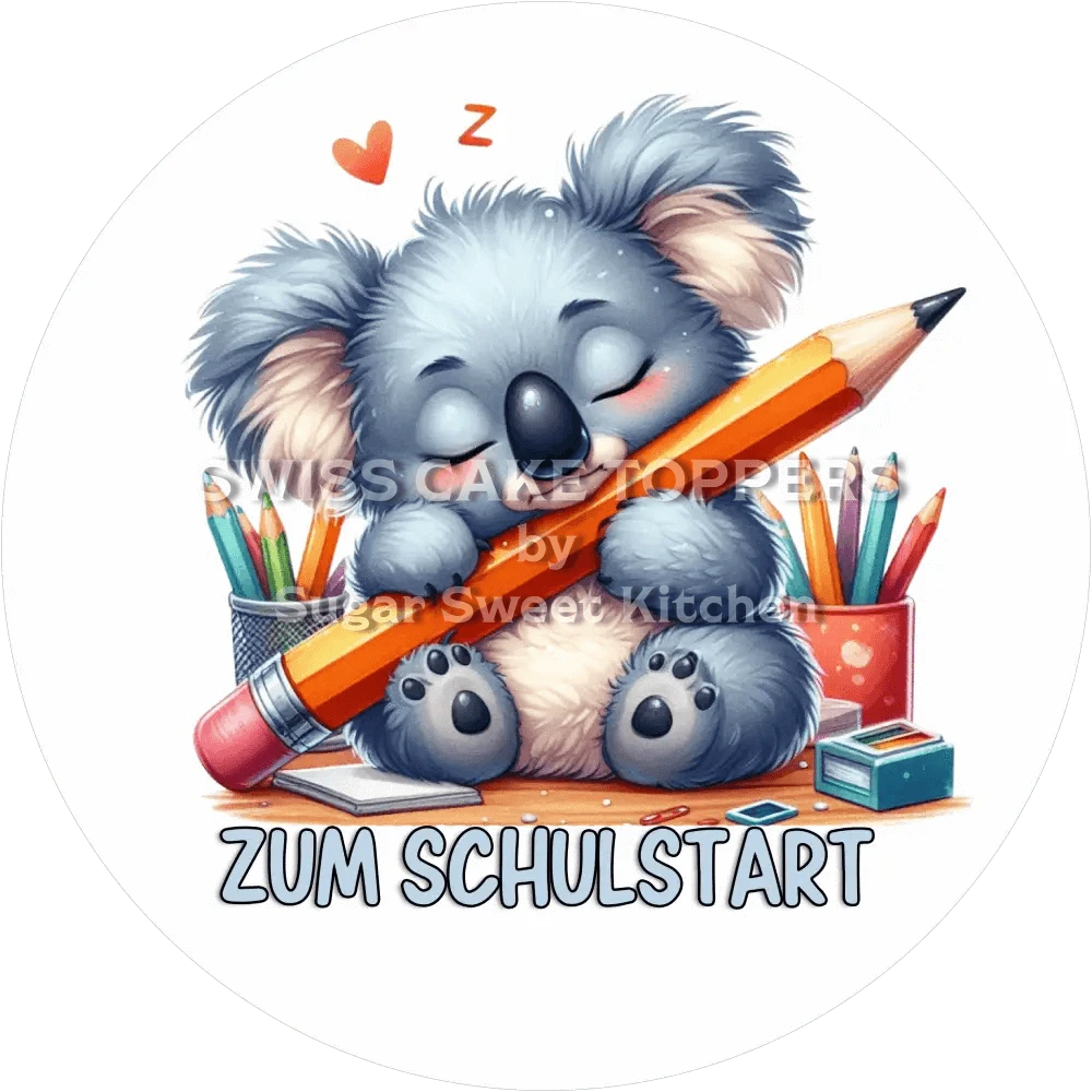 Zuckersüsser Schulstart-Tortenaufleger7 - personalisierbar - Fondant- Torten- & Cupcakeaufleger Sugar Sweet Kitchen