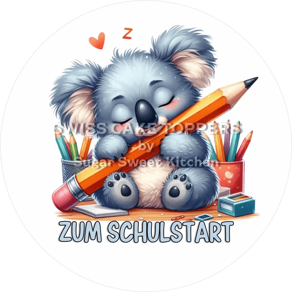 Zuckersüsser Schulstart-Tortenaufleger7 - personalisierbar - Fondant- Torten- & Cupcakeaufleger Sugar Sweet Kitchen