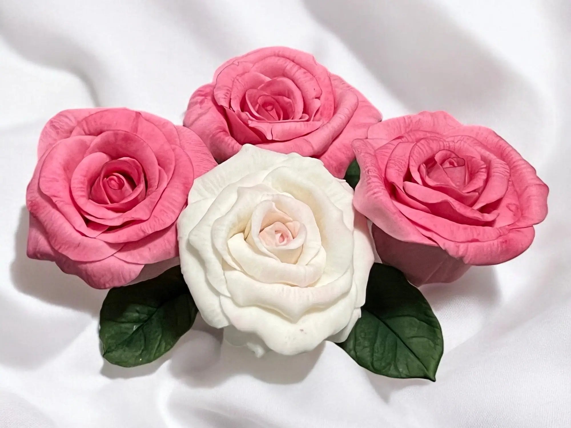 Handgemachte Fondant-Rosen