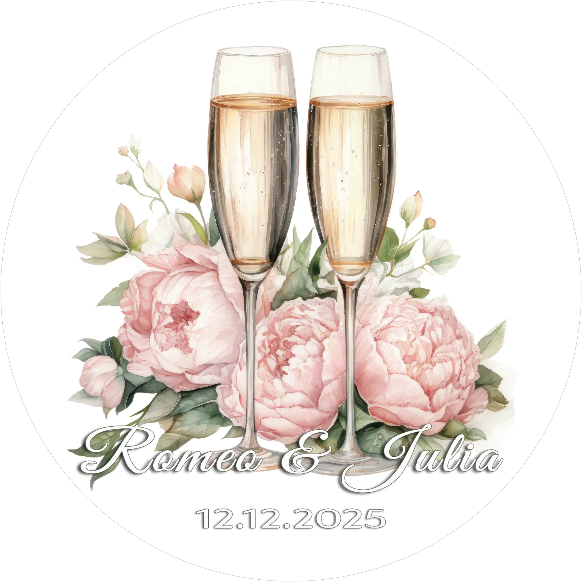 Personalisierbare Hochzeits-Aufleger