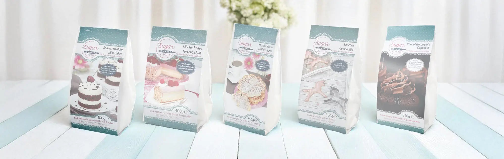 Süsse Backmischungen