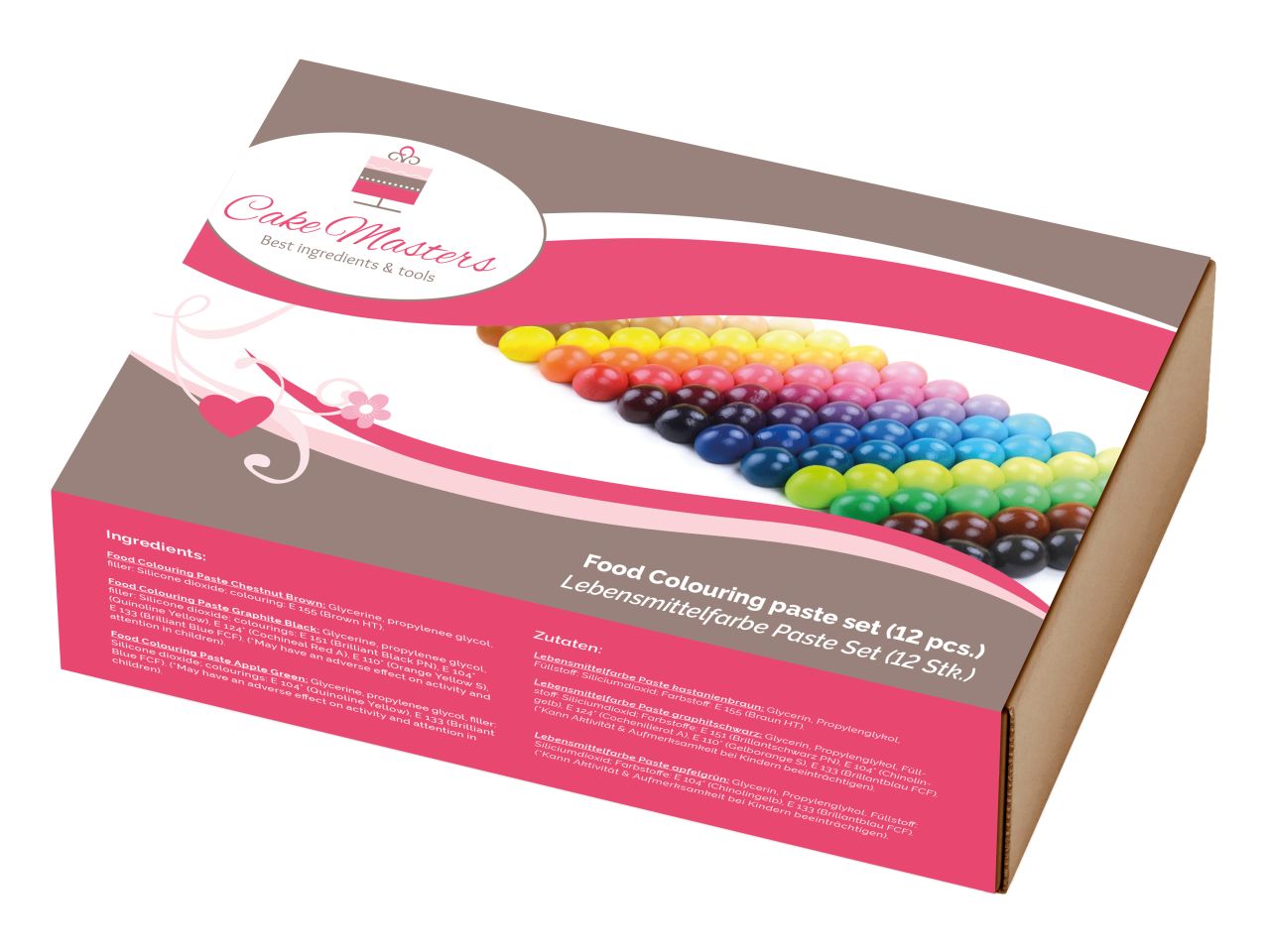 Lebensmittelfarben-Set Paste / 12 Stk. - Lebensmittelfarben Sugar Sweet Kitchen