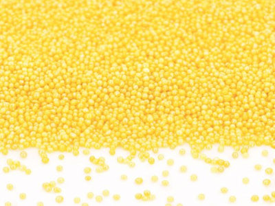 CM Nonpareils Zuckerperlen gelb-glimmer / 90g
