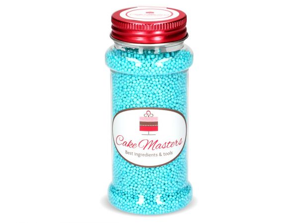 CM Nonpareils Zuckerperlen türkis-glimmer / 90g - Sugar Sweet Kitchen