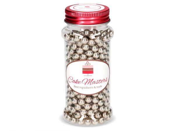 CM Silberperlen gross / 100g - Zuckerdekorationen Sugar Sweet Kitchen