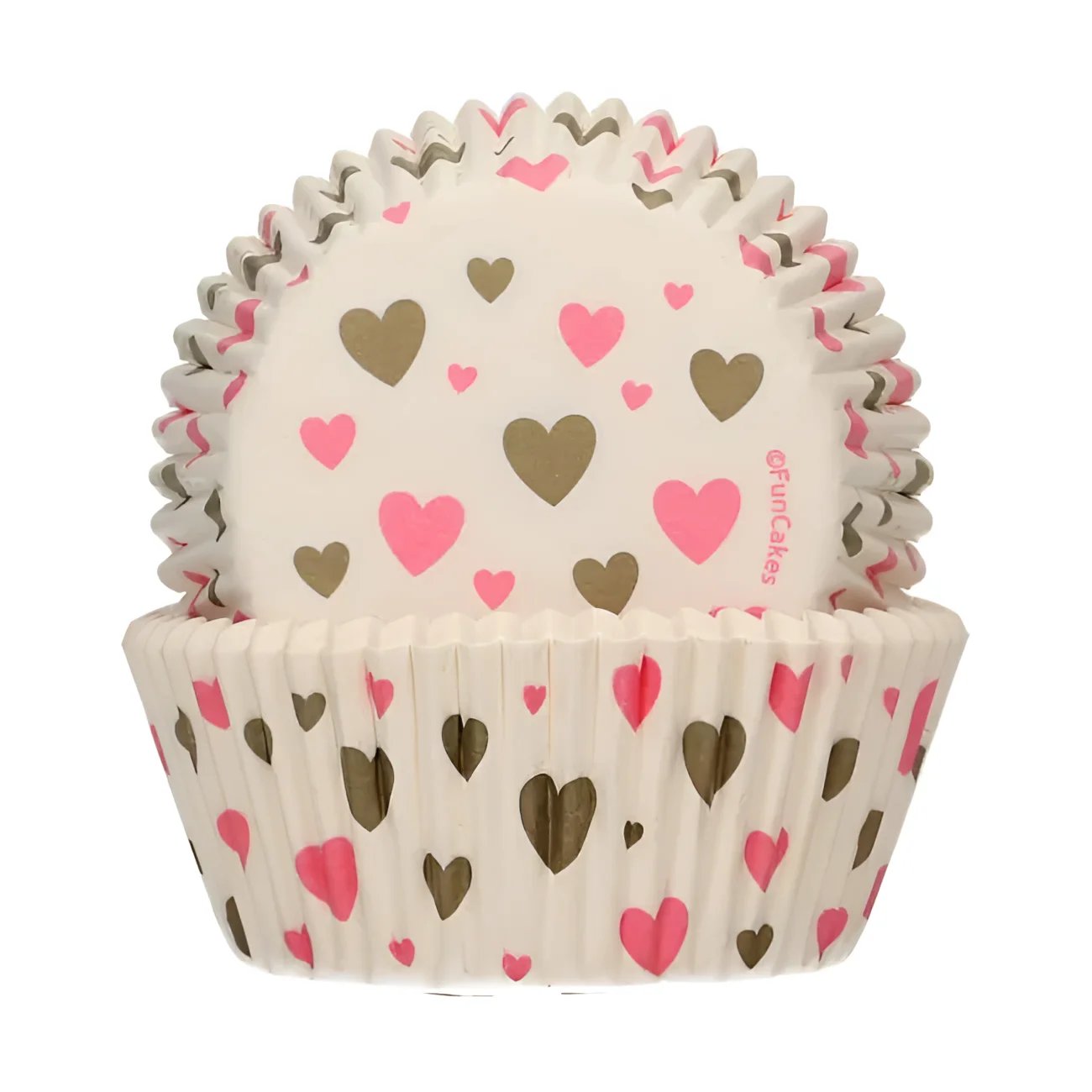 Muffinförmchen ’Herz’ / 48Stk. - Muffinbackform Sugar Sweet Kitchen