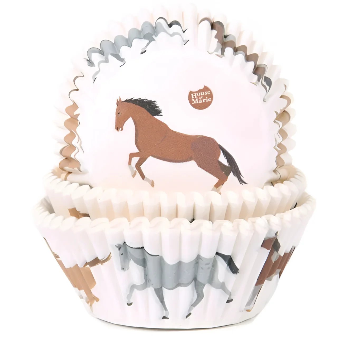 Muffinförmchen ’Pferd’ / 50Stk - Muffinbackform Sugar Sweet Kitchen