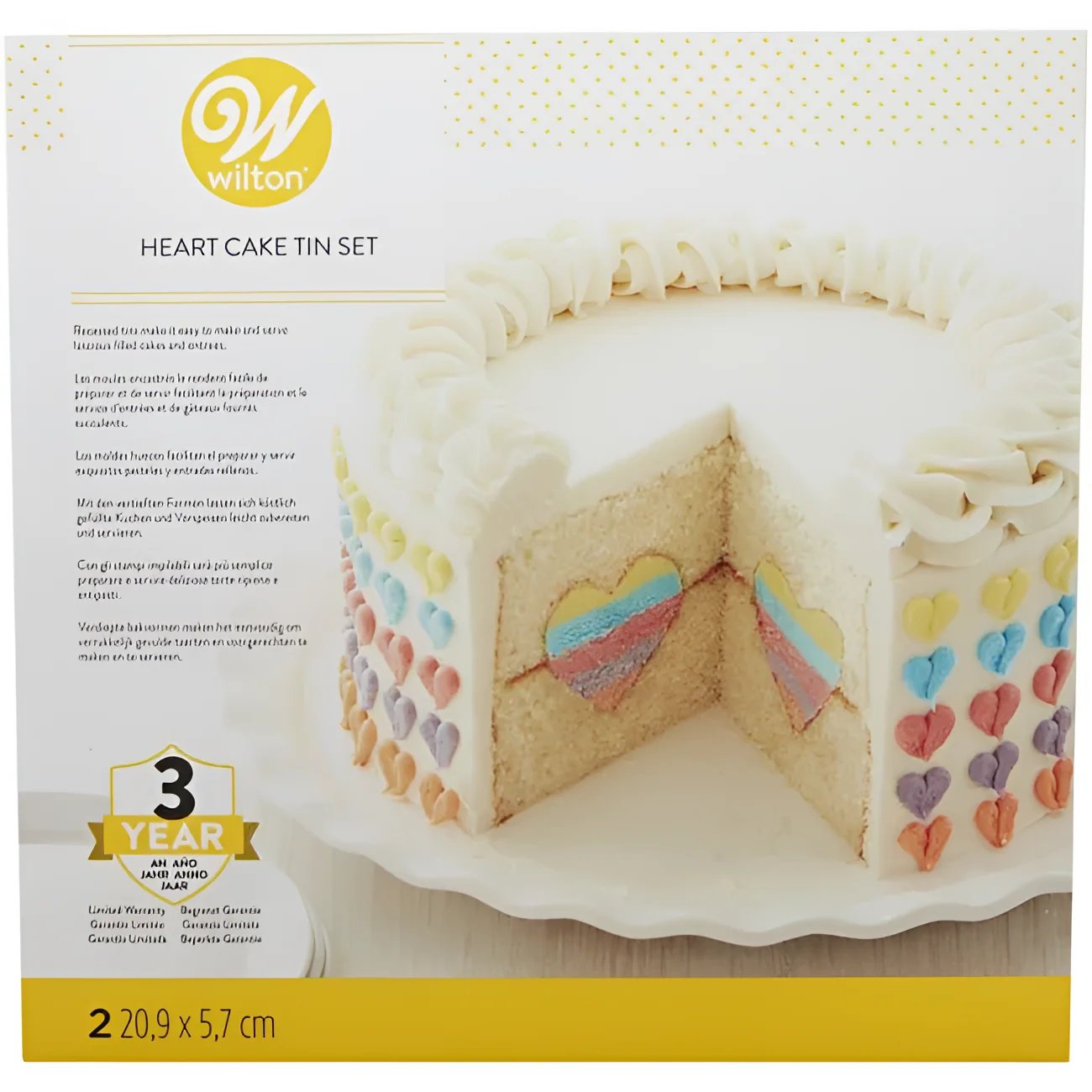 Wilton Backform ’Heart-Tasty-Fill’ / 2tlg - Backformen Sugar Sweet Kitchen