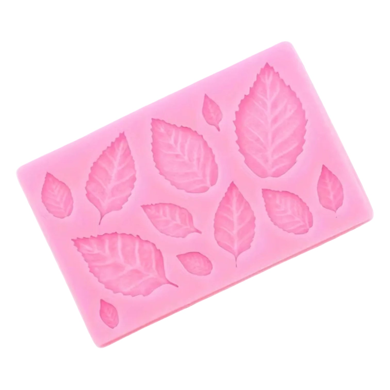 Silikonform Blätter eckig / 9x6cm - Silikonformen Sugar Sweet Kitchen