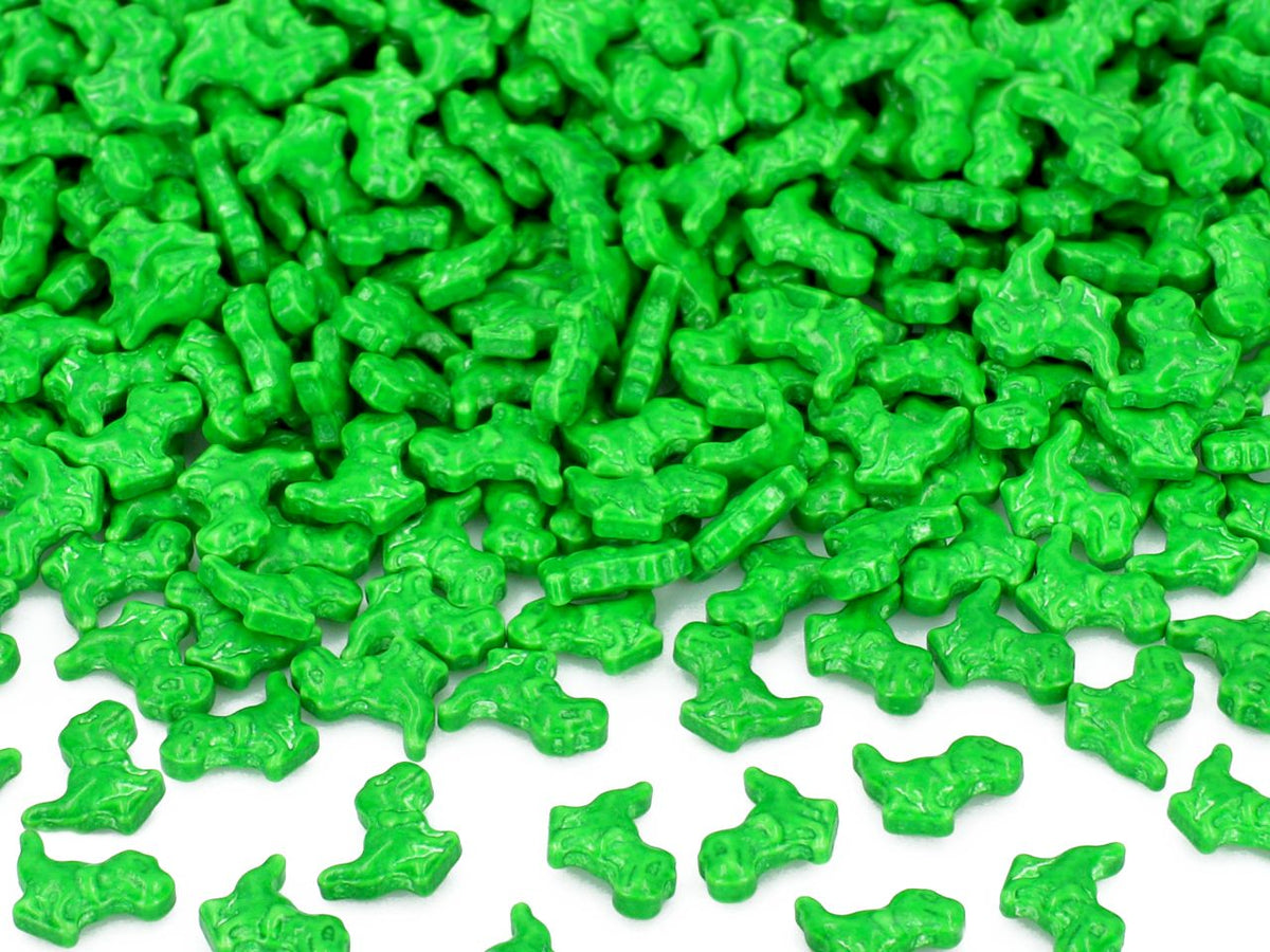 Streudekor Dinos grün  CM / 80g