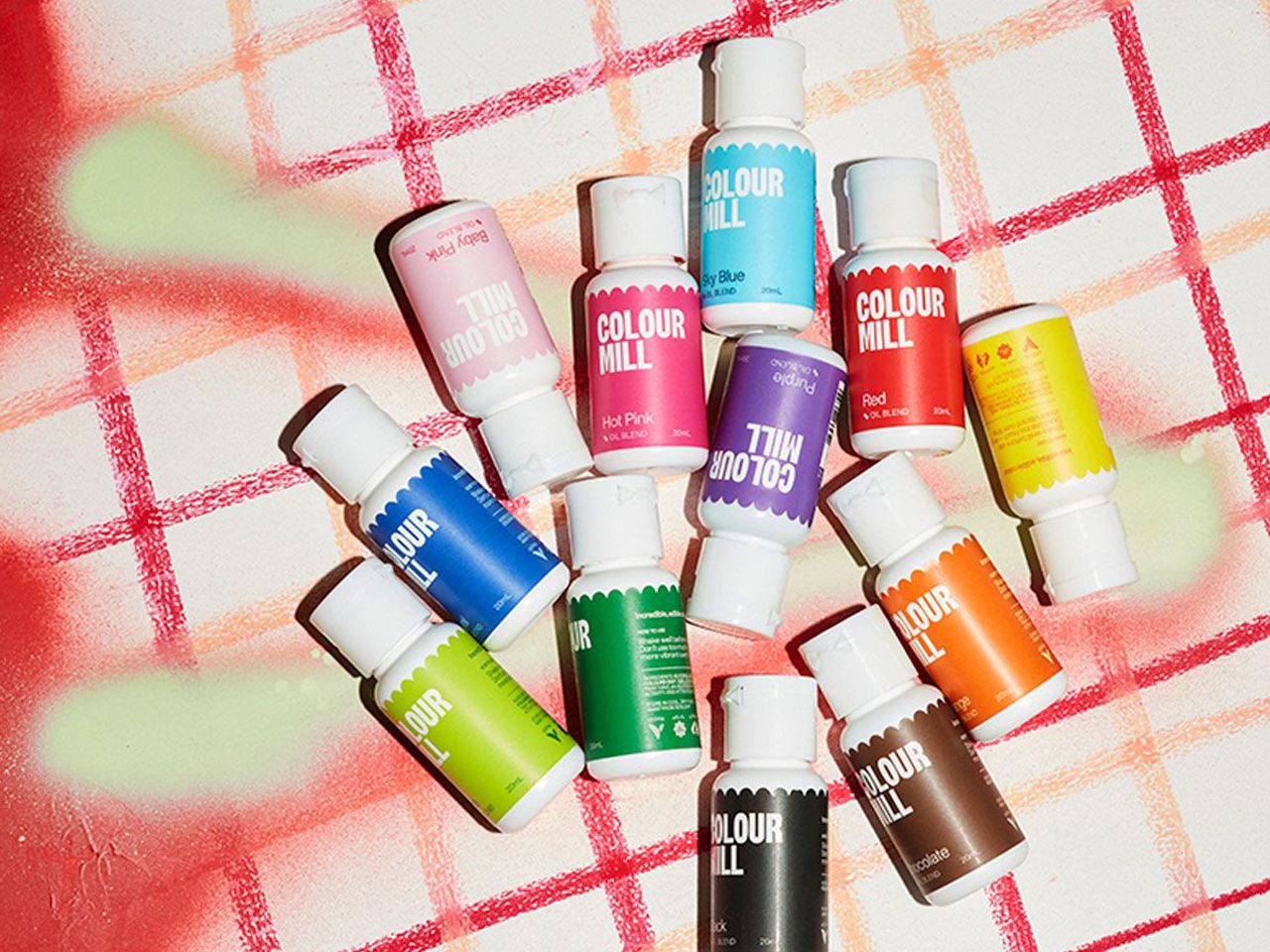 Colour Mill Oil Blend Kickstarter-Set / 12 Stk. - Lebensmittelfarben Sugar Sweet Kitchen