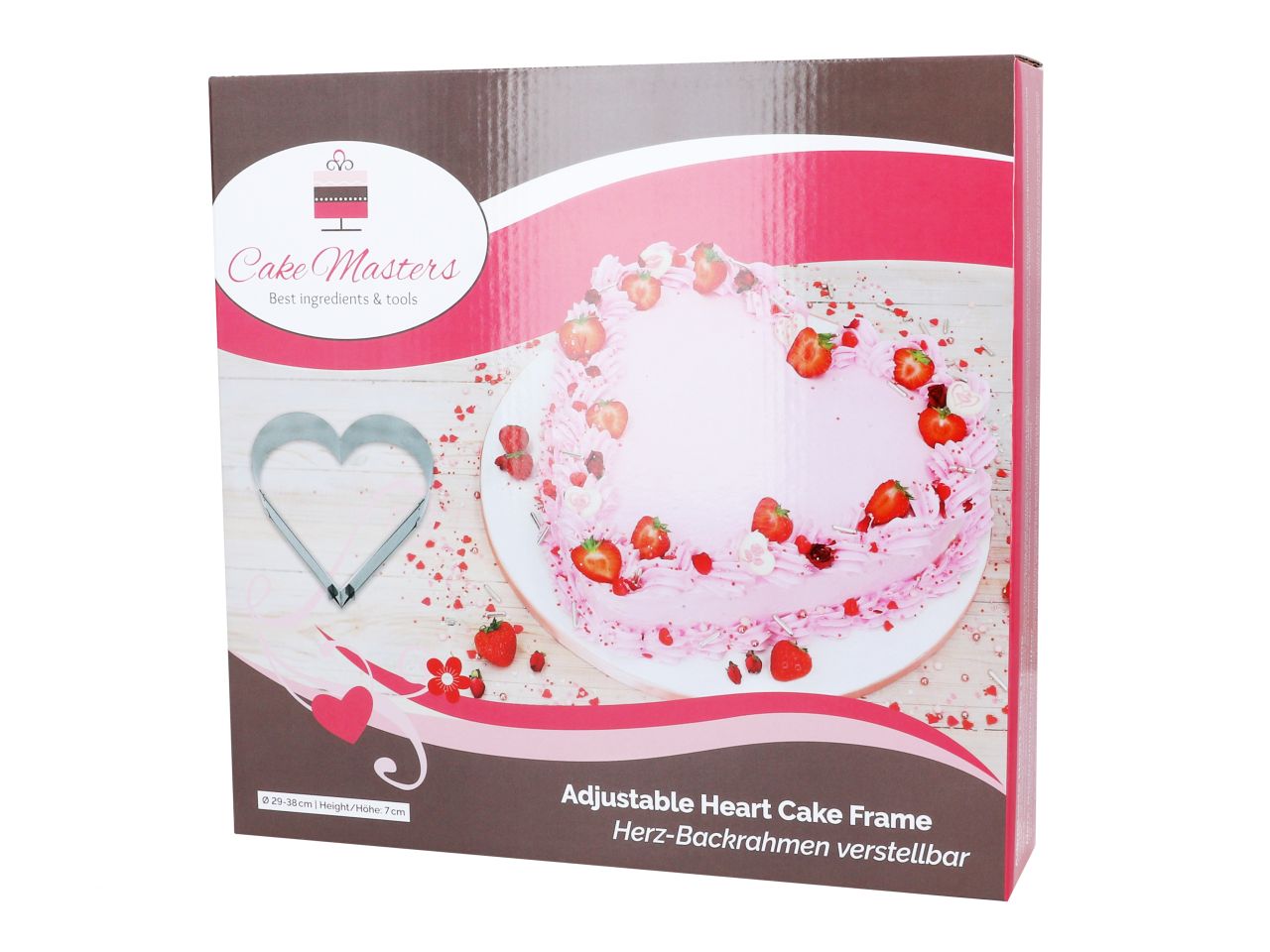 Herz-Backrahmen verstellbar / 29-38cm - Backrahmen Sugar Sweet Kitchen
