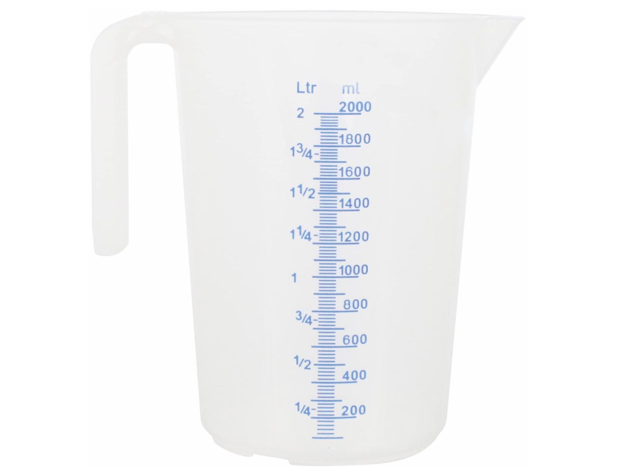 Messbecher aus Kunststoff 2 L / 1Stk - Sugar Sweet Kitchen