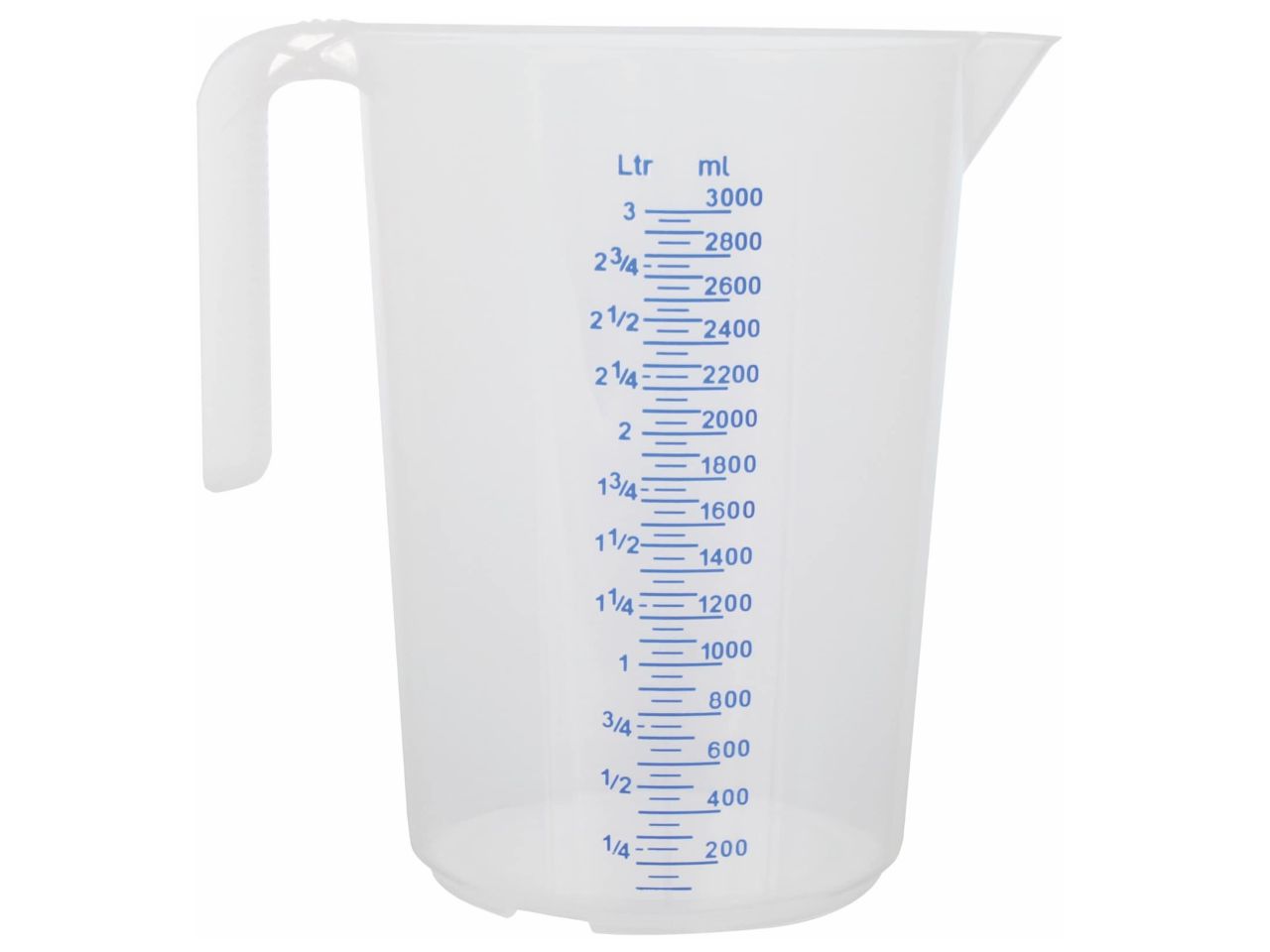 Messbecher aus Kunststoff 3 L / 1Stk - Sugar Sweet Kitchen