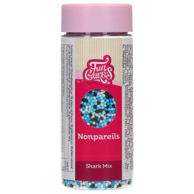 FunCakes Nonpareils Zuckerperlen Shark-Mix / 80g - Sugar Sweet Kitchen