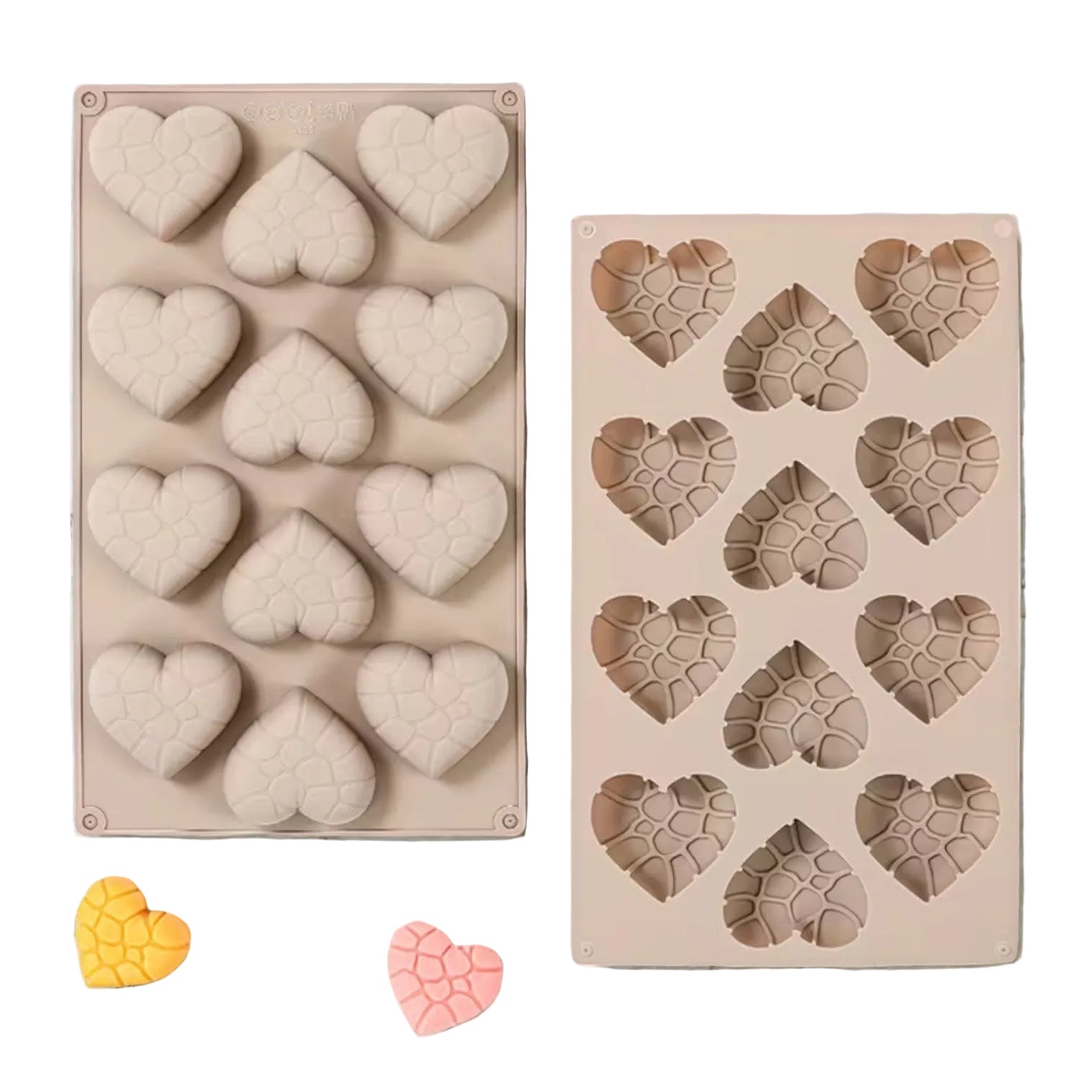 Silikon Dessert- & Backform ’Cracked Mini Hearts’ - Backformen Sugar Sweet Kitchen