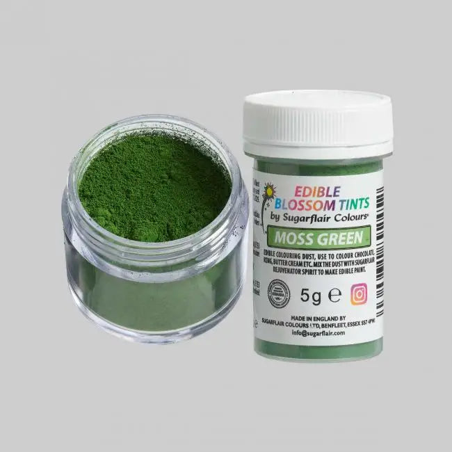 45 leuchtende Sugarflair Blossom Tint Dust - Puderfarben - Moss Green - Lebensmittelfarben Sugar Sweet Kitchen