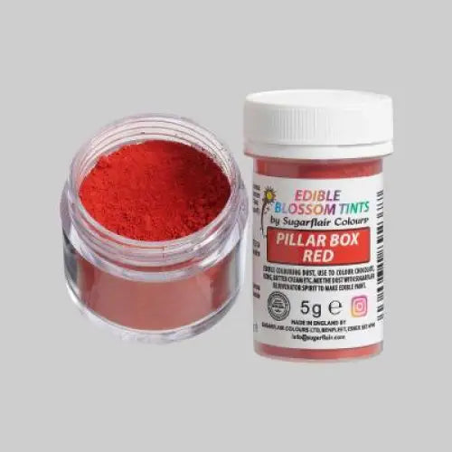 45 leuchtende Sugarflair Blossom Tint Dust - Puderfarben - Pillar Box Red - Lebensmittelfarben Sugar Sweet Kitchen
