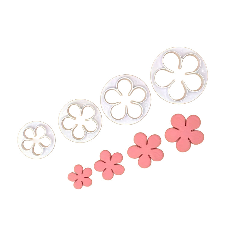 Fondant Ausstecher Rosen / 4tlg.