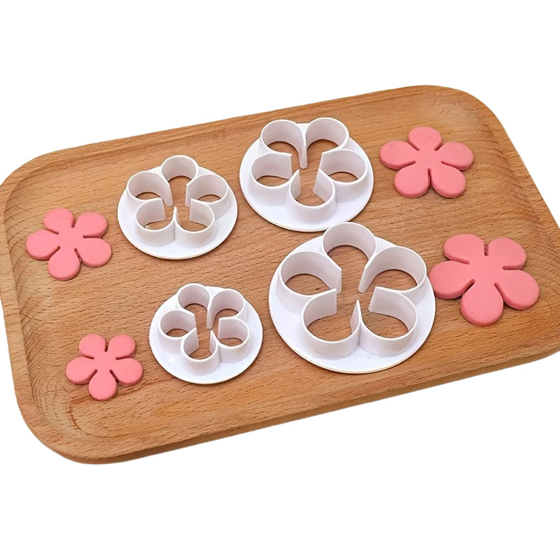 Fondant Ausstecher Rosen / 4tlg.