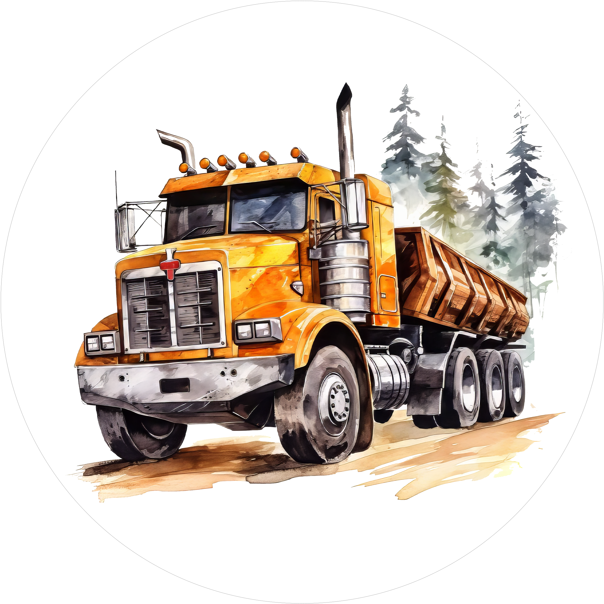 Truck Tortenaufleger3 - personalisierbar