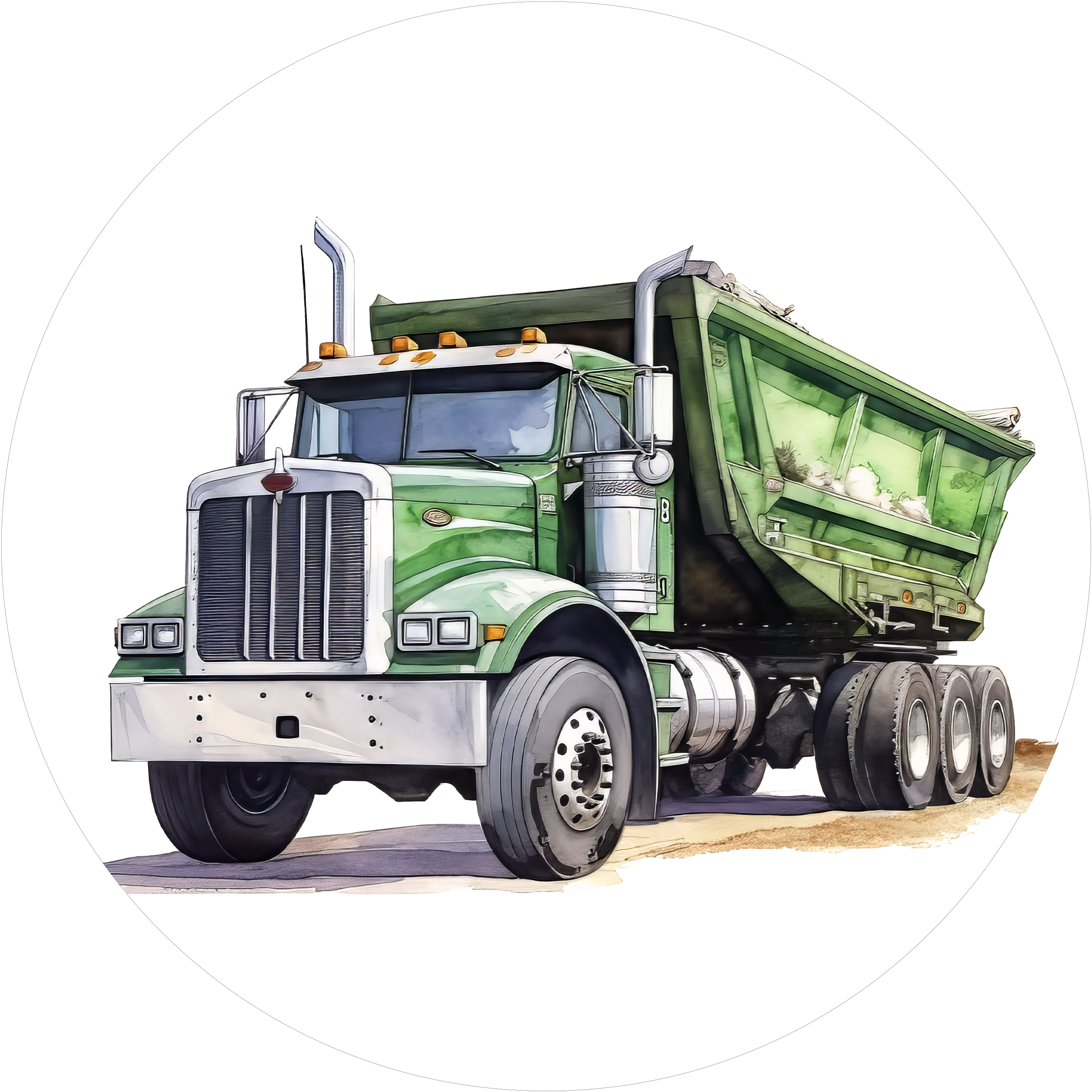 Truck-Tortenaufleger4 - personalisierbar
