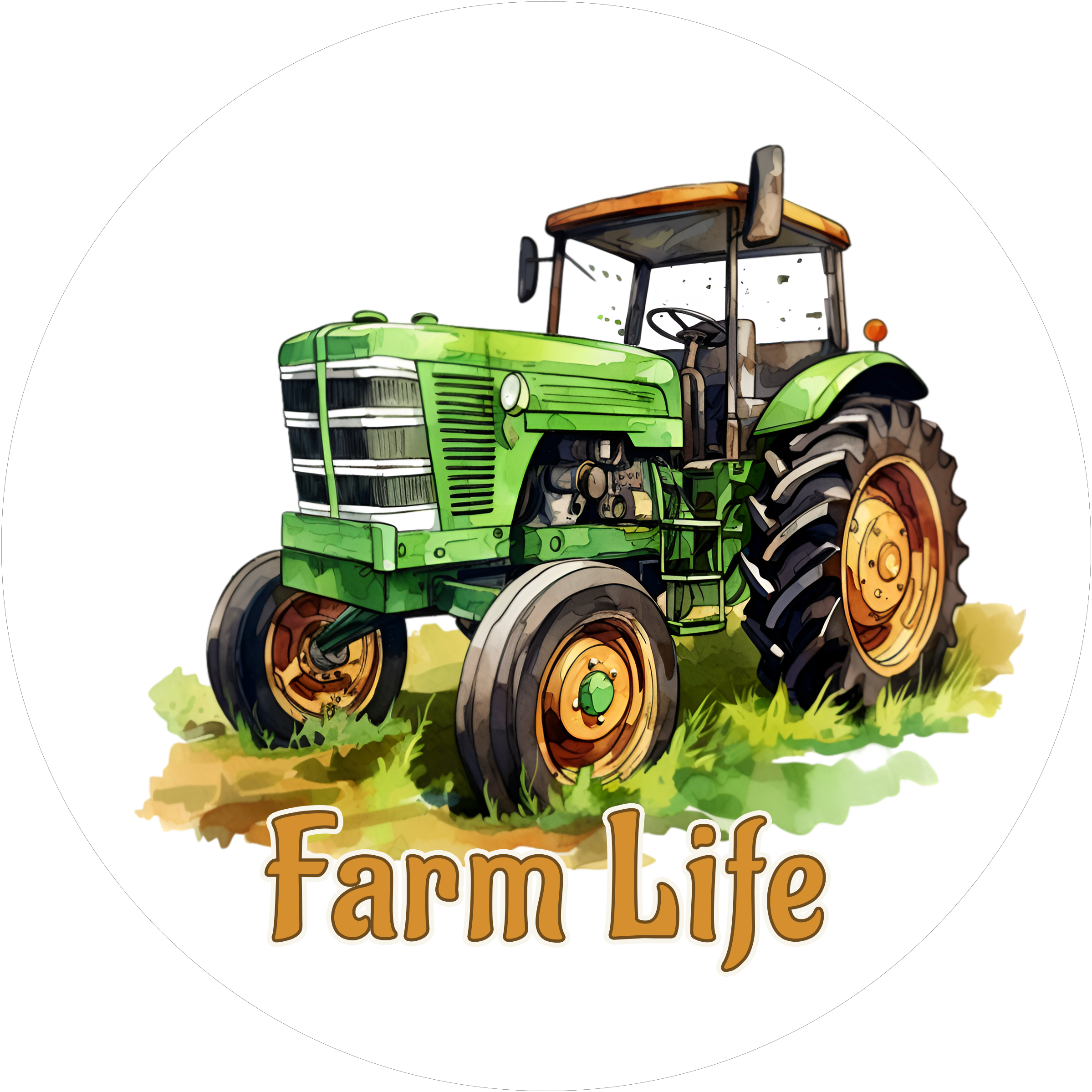 Traktor-Tortenaufleger2 - personalisierbar