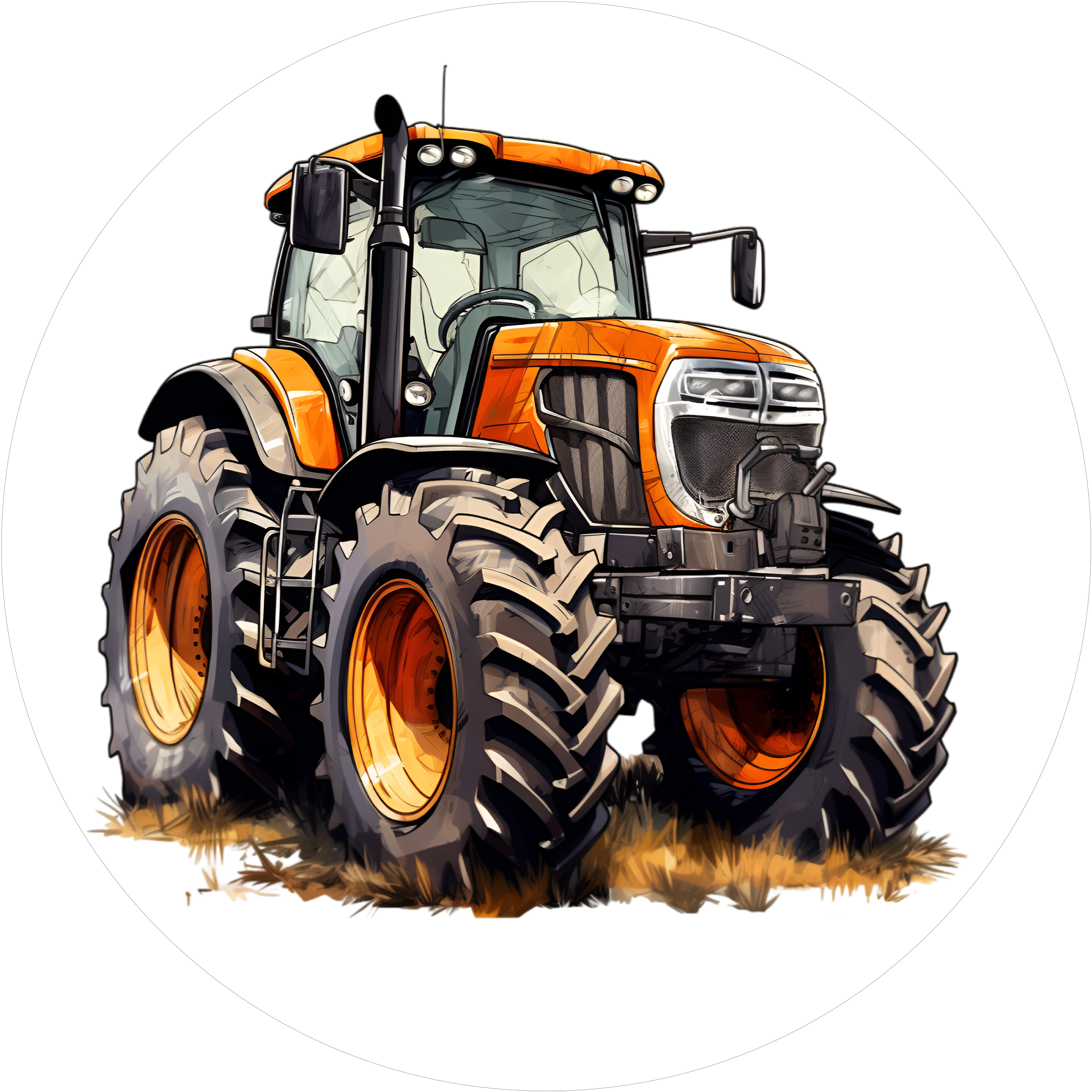 Traktor-Tortenaufleger4 - personalisierbar