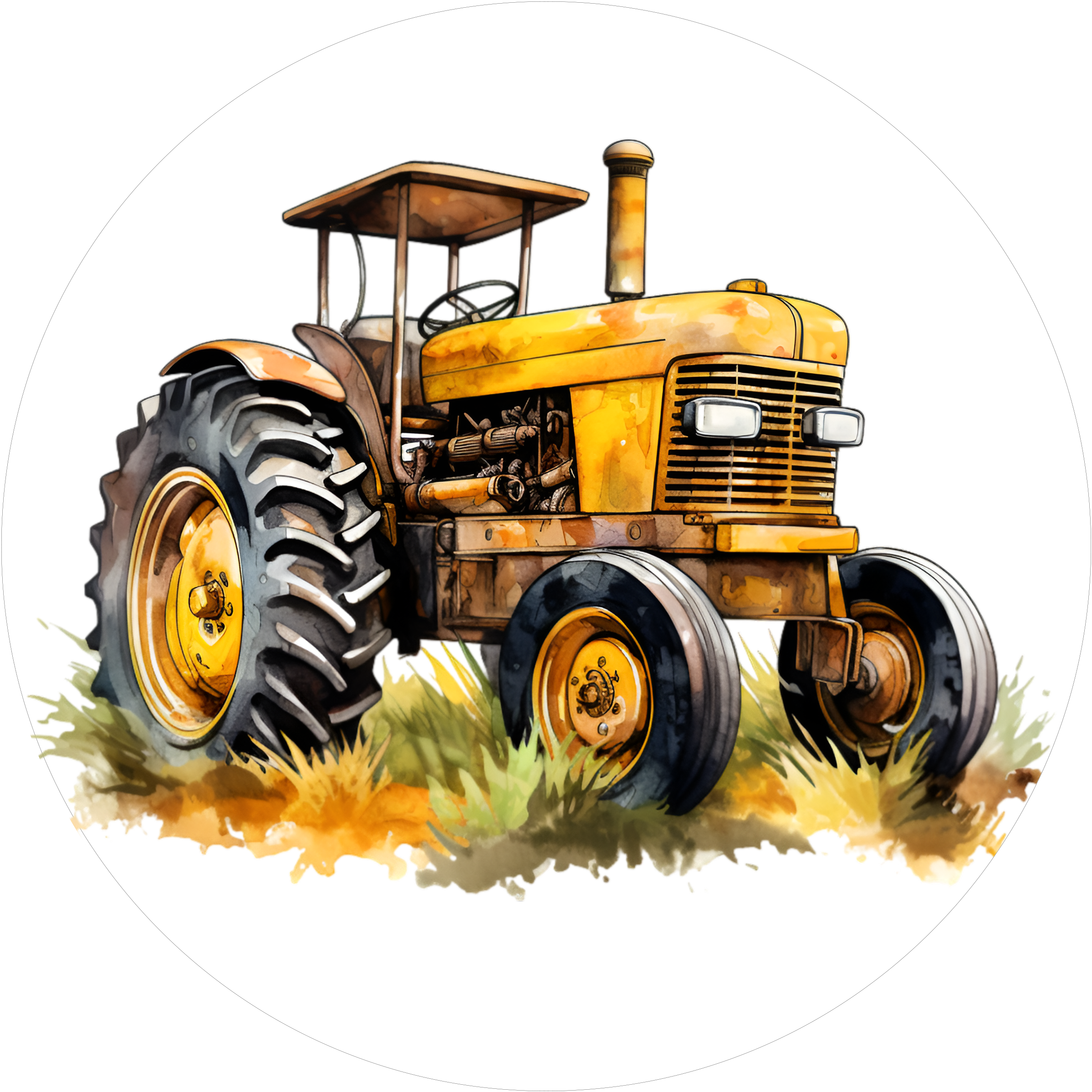 Traktor-Tortenaufleger6 - personalisierbar