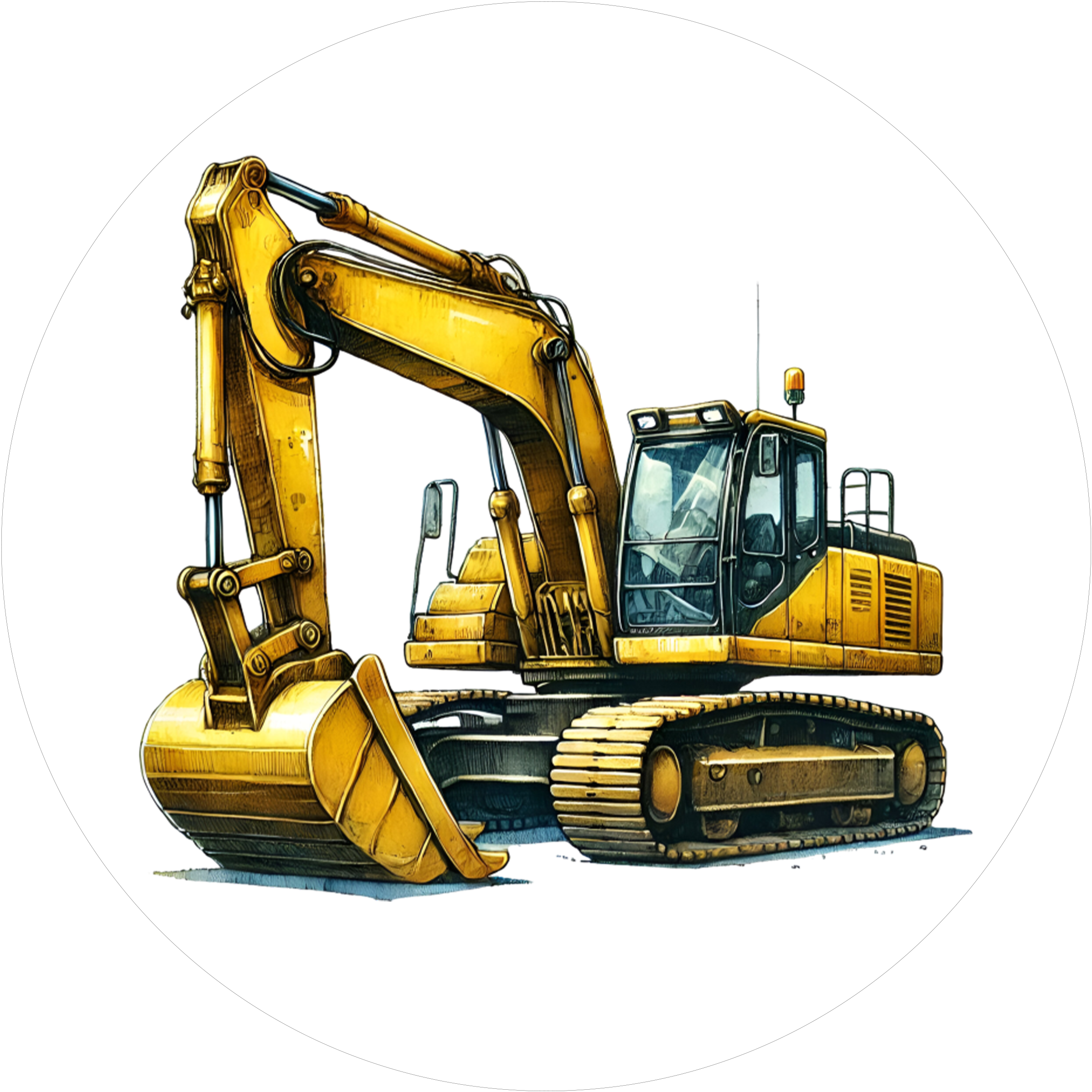 Bagger-Tortenaufleger10 - personalisierbar