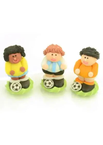 CM Zuckerdekoration ’Fussballer’ / 4Stk. - Zuckerdekorationen Sugar Sweet Kitchen