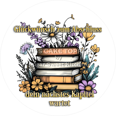 Graduation & Exam Cake Toppers - Read5 - customizable