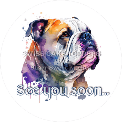 Farewell Cake Topper Dog2 - customizable