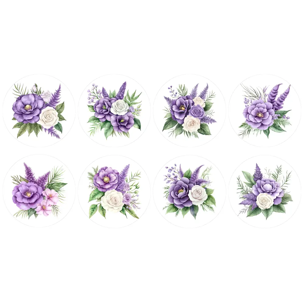 Einmalige Blumen-Cupcakes- & Dessertaufleger3 - Fondant- Torten- Cupcakeaufleger Sugar Sweet Kitchen