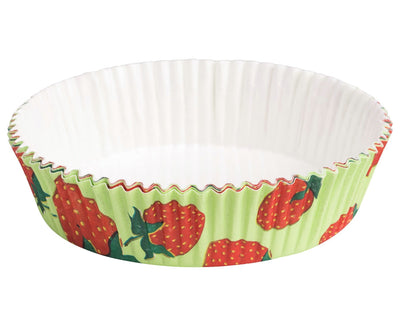 Mini-Einweg-Backform Erdbeeren / 12Stk.