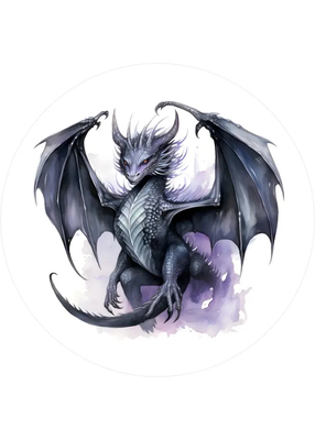 Drachen-Tortenaufleger4 - personalisierbar